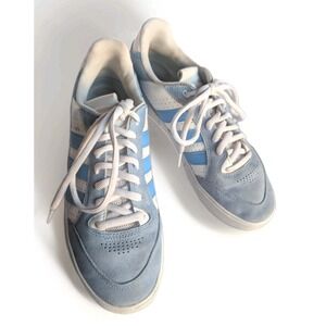 Adidas Tyshawn Jones Men's Sz 10  Skateboarding Shoes Blue Suede‎ FV5851